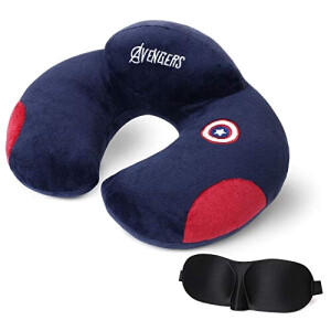 Coussin Avengers bleu tour de cou