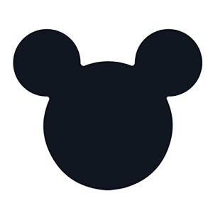 Coussin Mickey noir 30x30 cm
