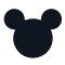 Coussin Mickey noir 30x30 cm - miniature