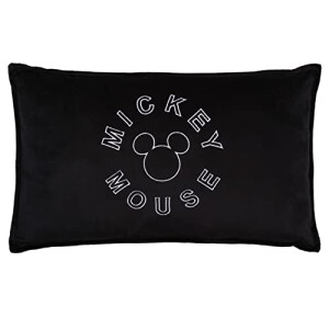 Coussin Mickey noir 50x30 cm