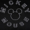 Coussin Mickey noir 50x30 cm - miniature variant 1