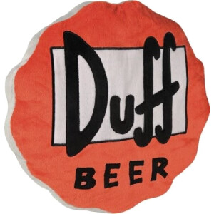 Coussin Bière Duff - Simpsons - rouge