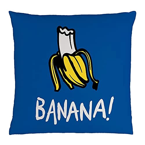 Coussin Les minions bleu et rouge variant 1 