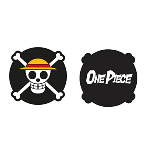 Coussin One Piece noir 35x35 cm