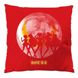 Coussin Sailor Moon rouge 28x28 cm