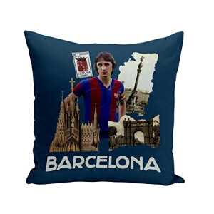 Coussin FC Barcelone bleu 40x40 cm