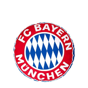 Coussin FC Bayern Munich rouge/blanc rond 50 cm