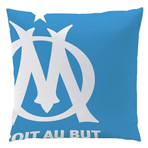 Coussin Olympique de Marseille bleu 40x40 cm