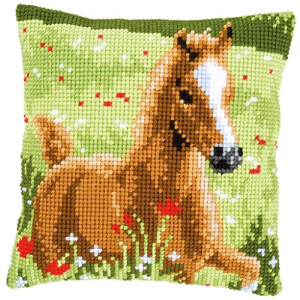 Coussin Cheval blanc 40x40 cm