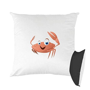 Coussin Crabe noir 40x40 cm