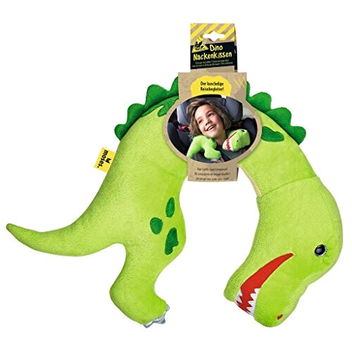 Coussin Dinosaure vert 46x32 cm