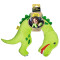 Coussin Dinosaure vert 46x32 cm - miniature