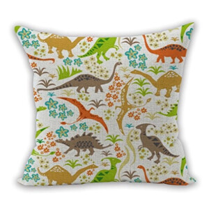 Coussin Dinosaure style 45x45 cm