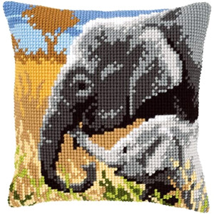 Coussin Éléphant Écru 10 cm