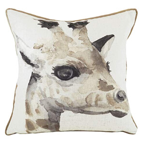 Coussin Girafe blanc 43x43 cm