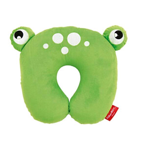 Coussin Grenouille vert tour de cou 27 cm