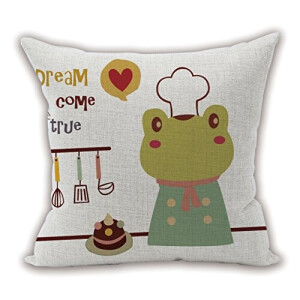 Coussin Grenouille style 45x45 cm