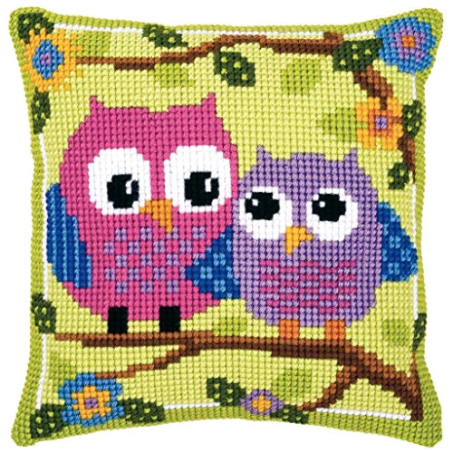 Coussin Hibou Écru 40x40 cm