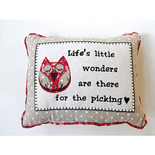 Coussin Hibou life's little wonders 19x15 cm