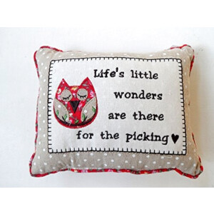 Coussin Hibou life's little wonders 19x15 cm