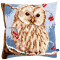 Coussin Hibou blanc 40x40 cm - miniature