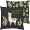 Coussin Lama vert/noir 40x40 cm - miniature variant 2