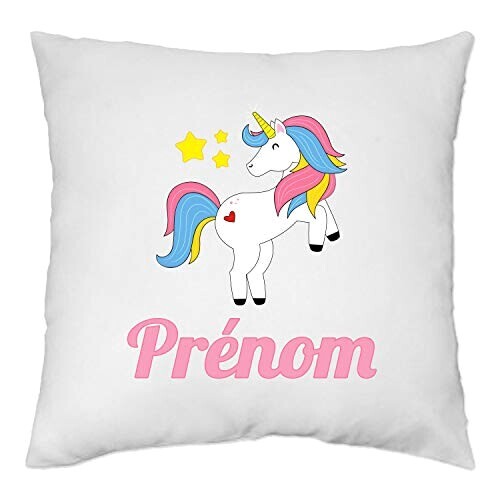 Coussin Licorne blanc 40x40 cm