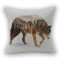 Coussin Loup style 45x45 cm - miniature