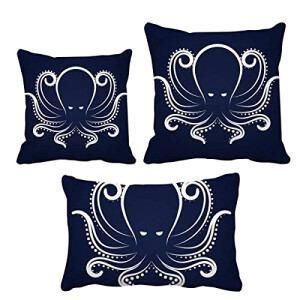 Coussin Pieuvre multicouleur 40x40 cm