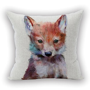 Coussin Renard style 45x45 cm