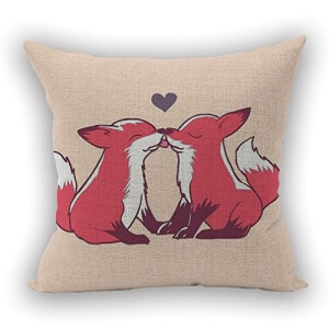 Coussin Renard style 45x45 cm