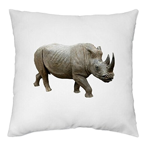 Coussin Rhinocéros blanc 40x40 cm