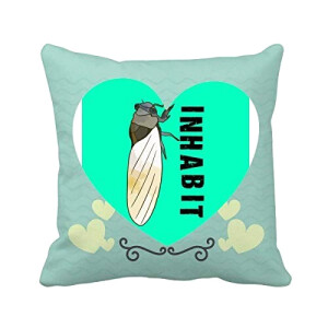 Coussin Cigale multicouleur 40x40 cm
