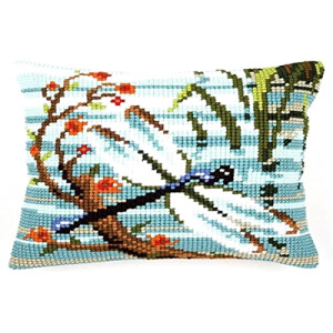 Coussin Libellule multicolore 40x40 cm