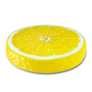 Coussin Citron rond 38x6 cm