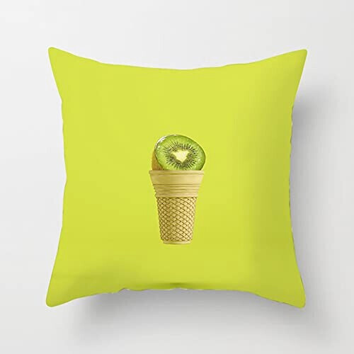 Coussin Kiwi style 45x45 cm