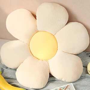 Coussin Marguerite - Fleur - rond 50.8x50.8 cm
