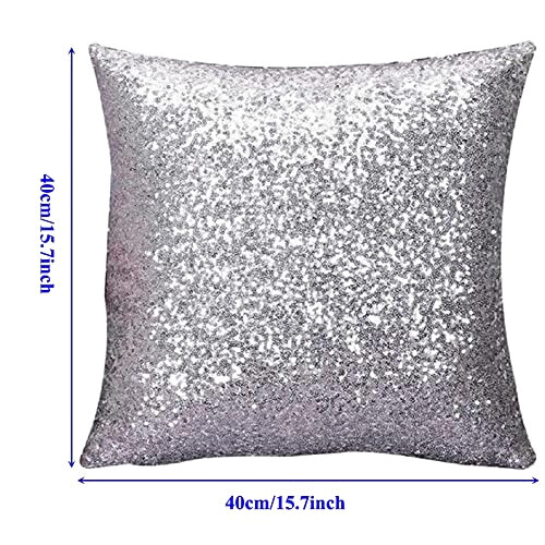 Coussin gris argenté 40x40 cm variant 3 